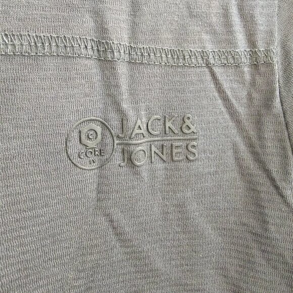 Jack & Jones Long Sleeved Cotton Shirt, Deadstock Workwear, Dark Grey, Size M - Picture 9 of 16